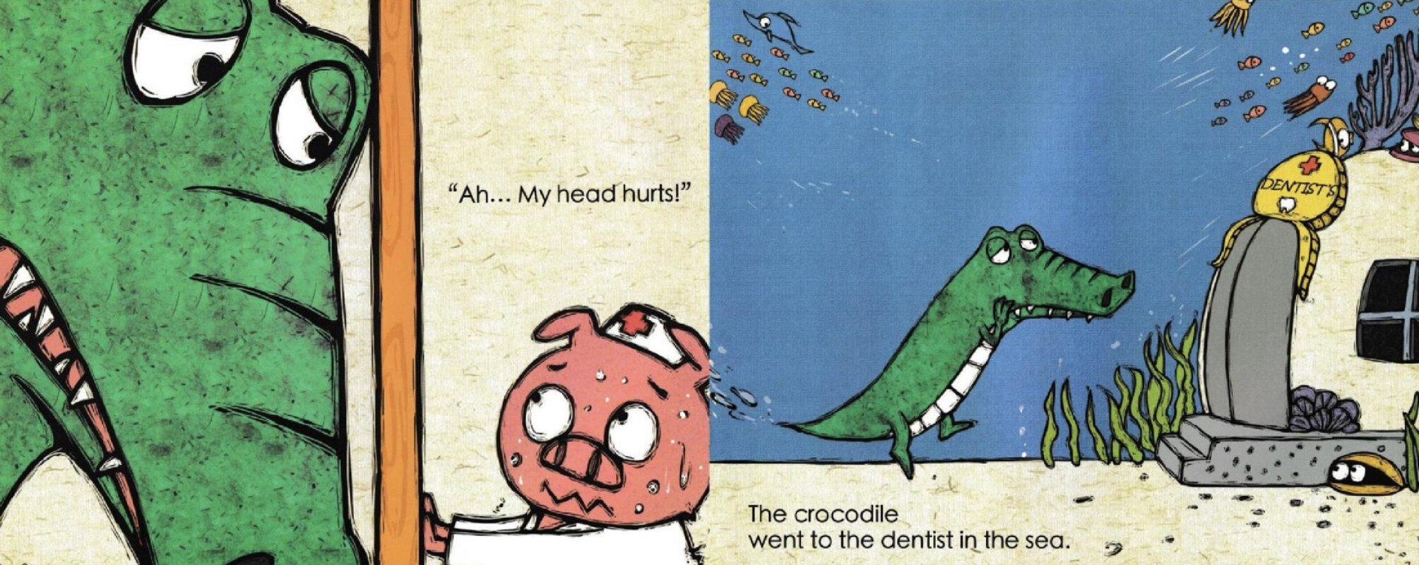 Crocodile's Family Dentist绘本故事第5页
