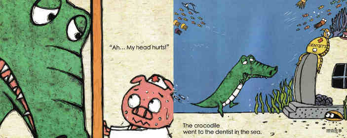 Crocodile's Family Dentist绘本故事第5页