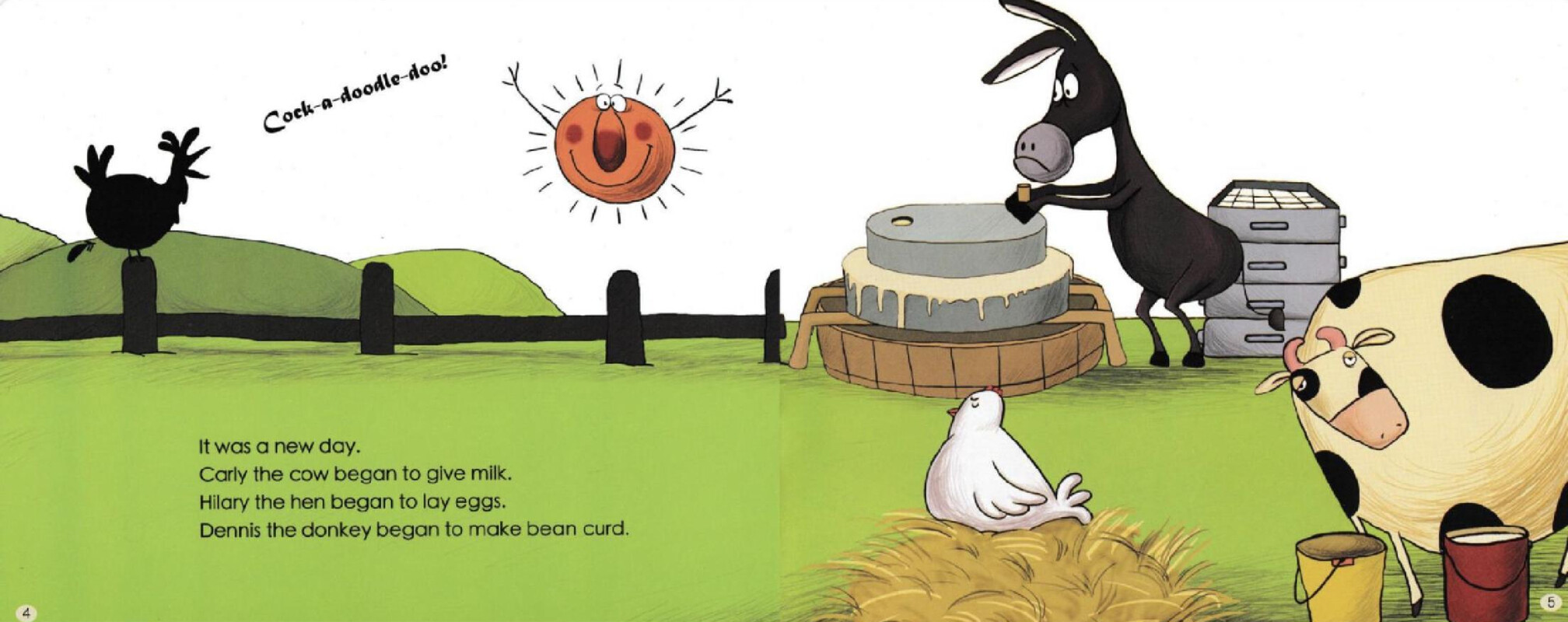 The Day Without the Morning Call绘本故事第4页