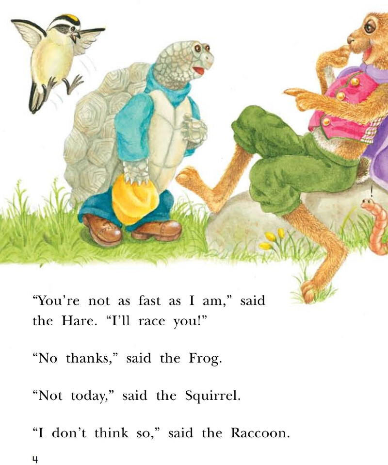The Hare And The Tortoise绘本故事第5页
