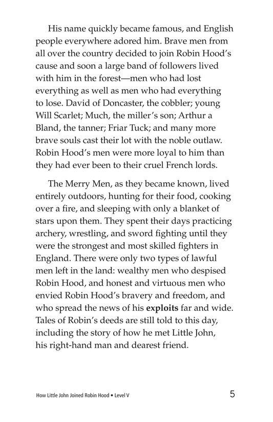 How Little John Joined Robin Hood绘本故事第4页