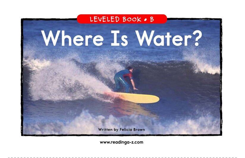 Where Is Water绘本故事第2页
