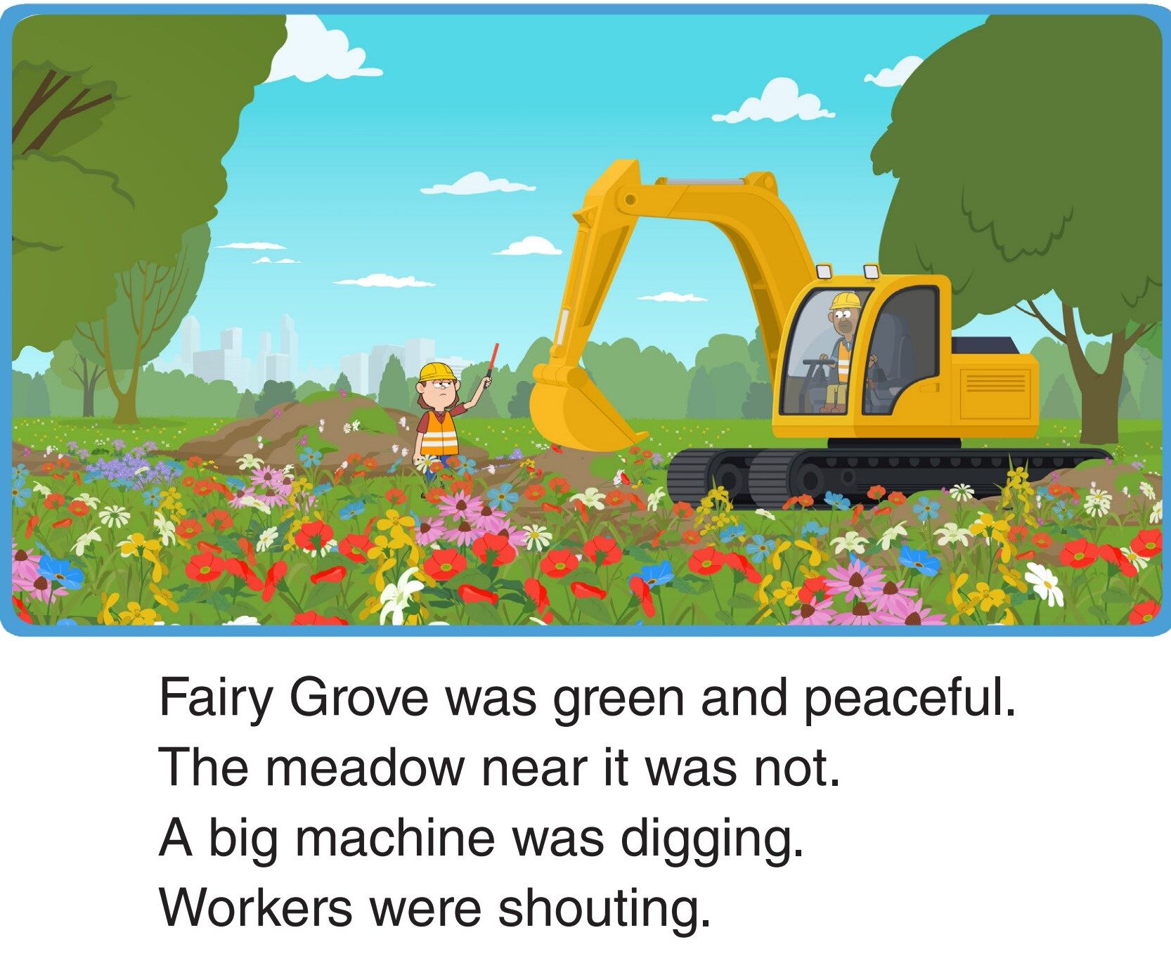 Trouble in the Meadow绘本故事第3页