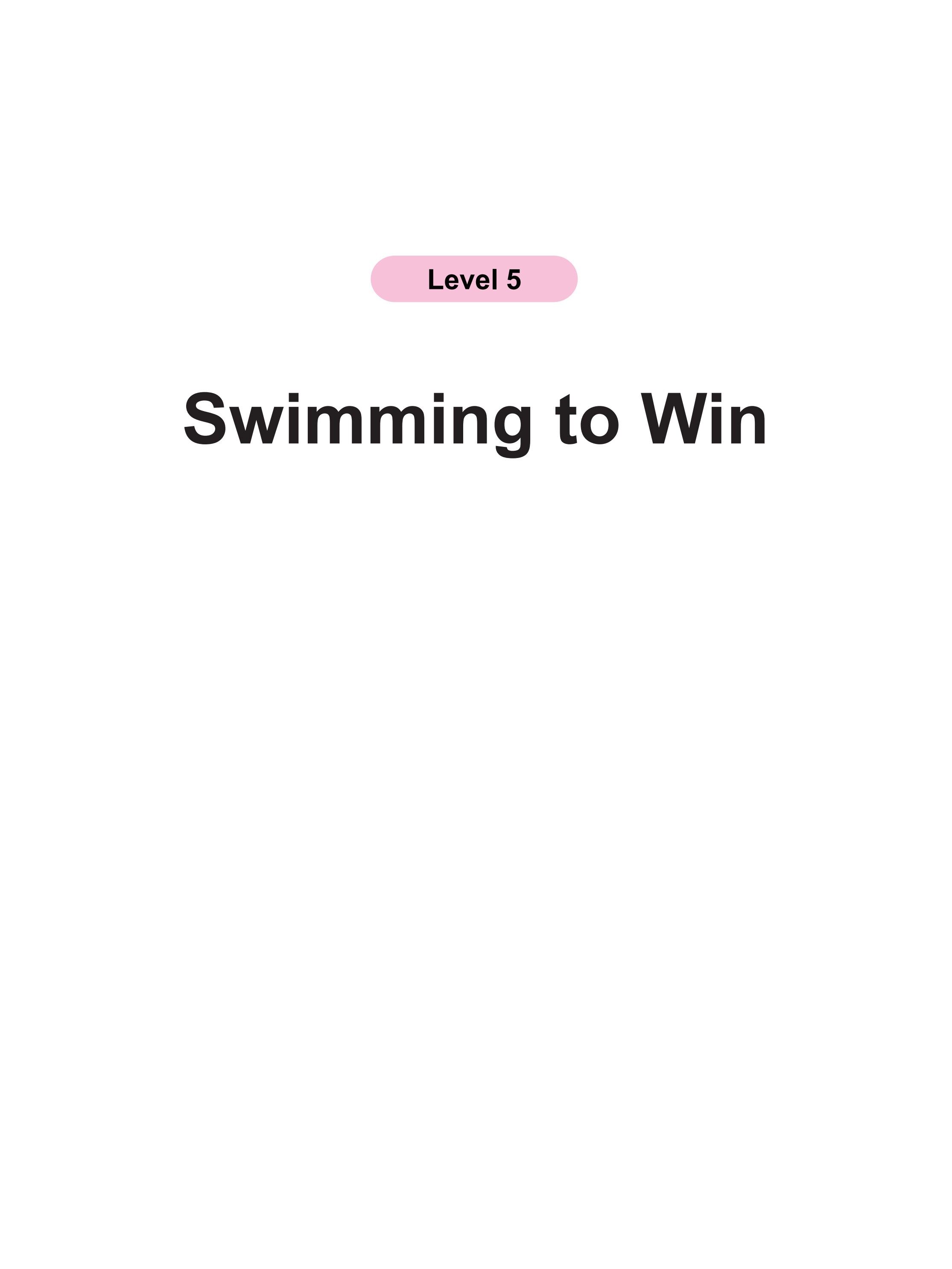 Swimming to Win绘本故事第2页