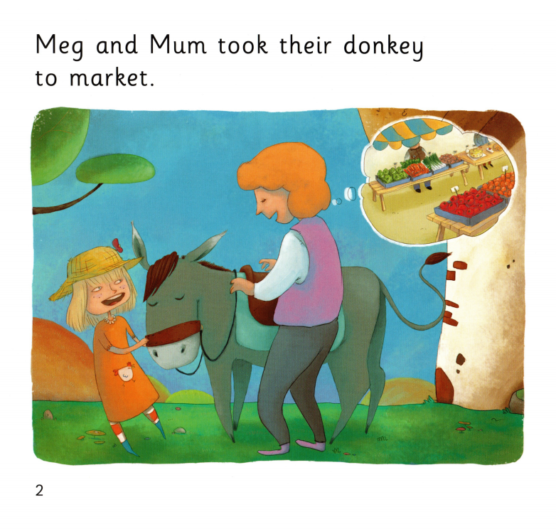 Meg,Mum and the Donkey绘本故事第3页