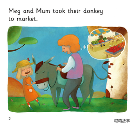 Meg,Mum and the Donkey绘本故事第3页