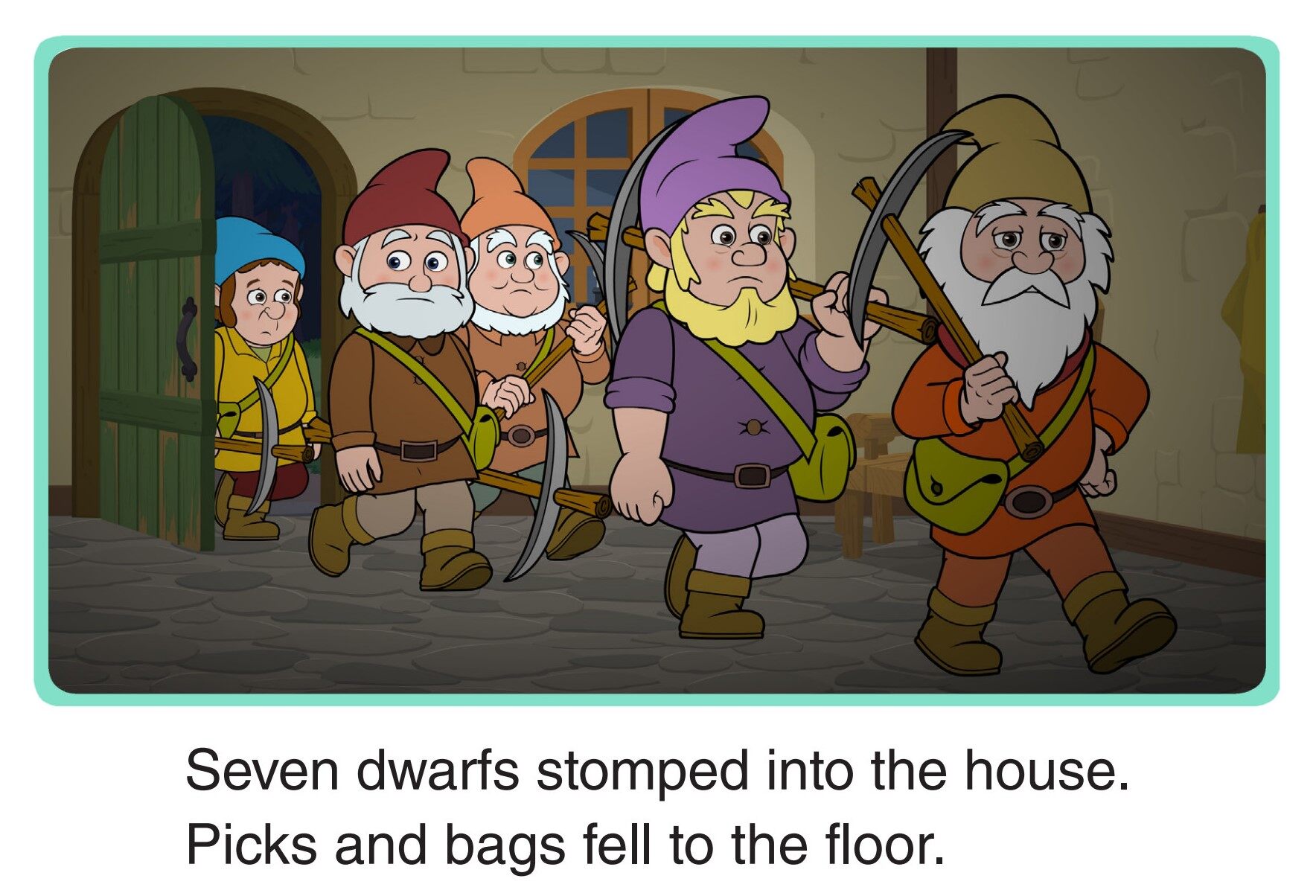 Seven Dwarfs绘本故事第2页