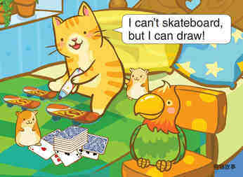 I Can  Skateboard绘本故事第5页