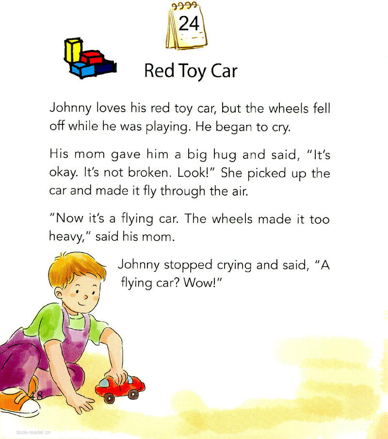 Red Toy Car绘本故事第2页