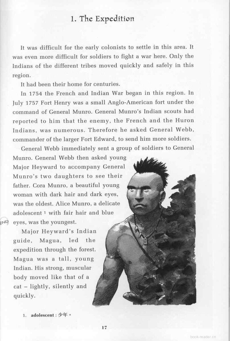 The Last of the Mohicans绘本故事第4页