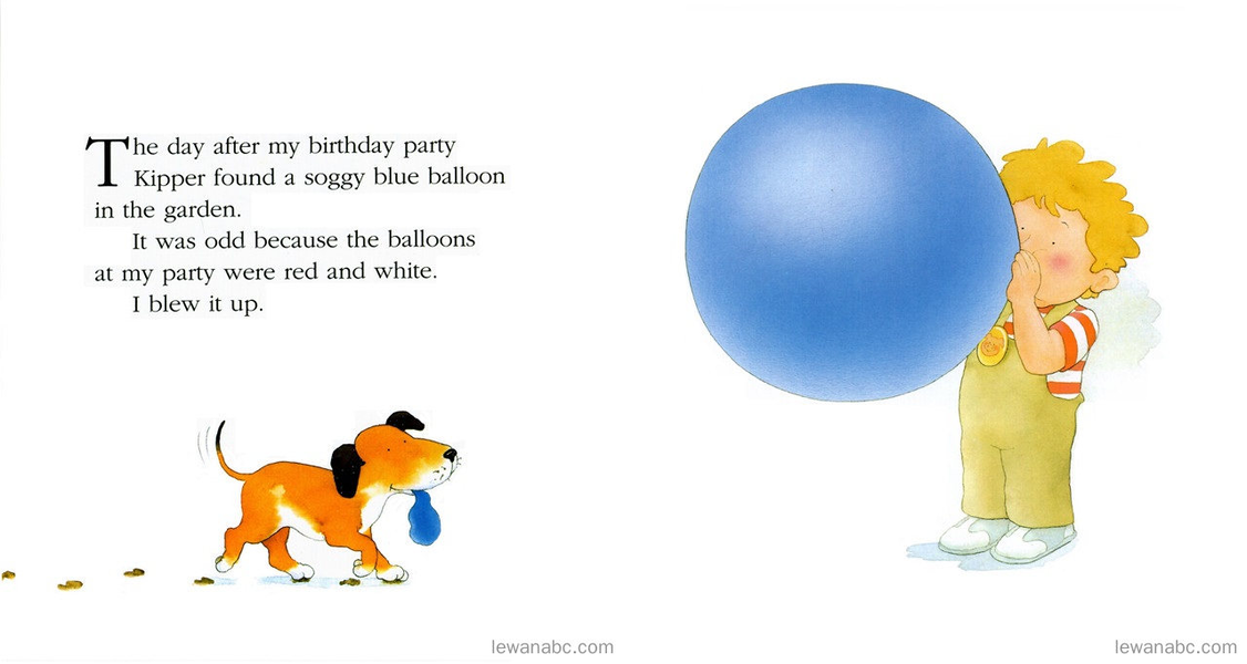 (48周)The Blue Balloon绘本故事第3页