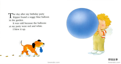 (48周)The Blue Balloon绘本故事第3页