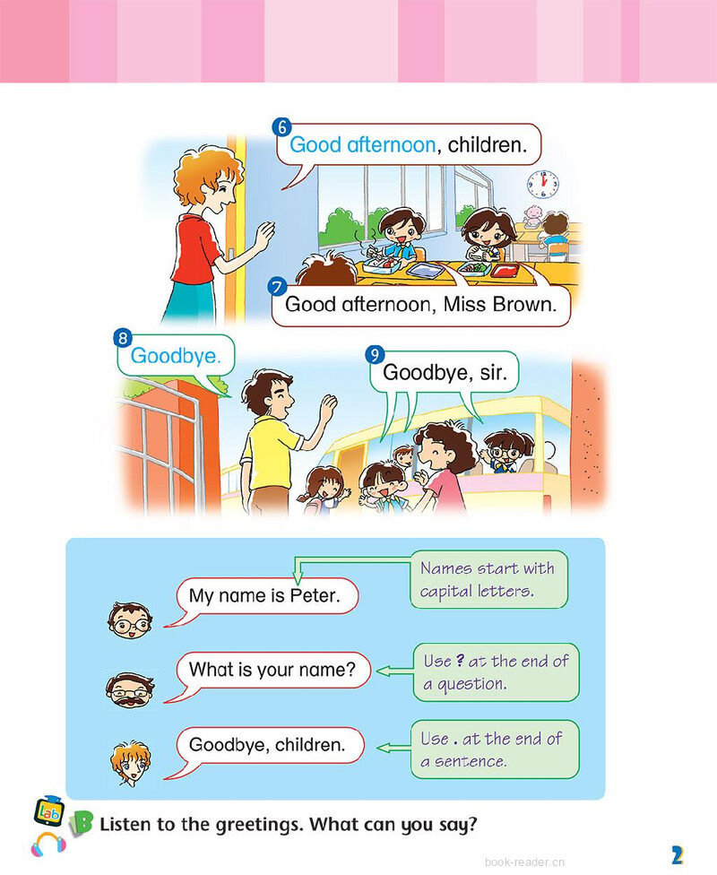 1 Starting school绘本故事第4页