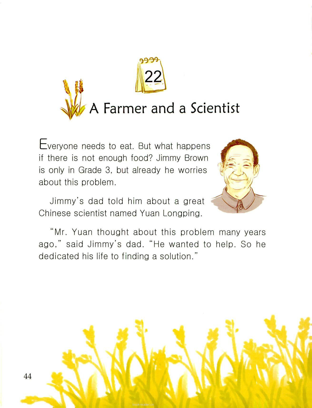 A Farmer and a Scientist绘本故事第2页