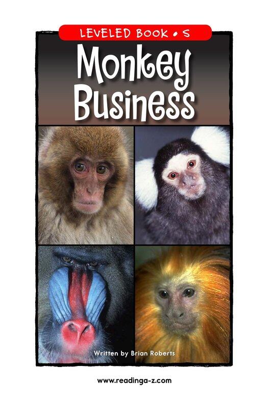 Monkey Business绘本故事第2页