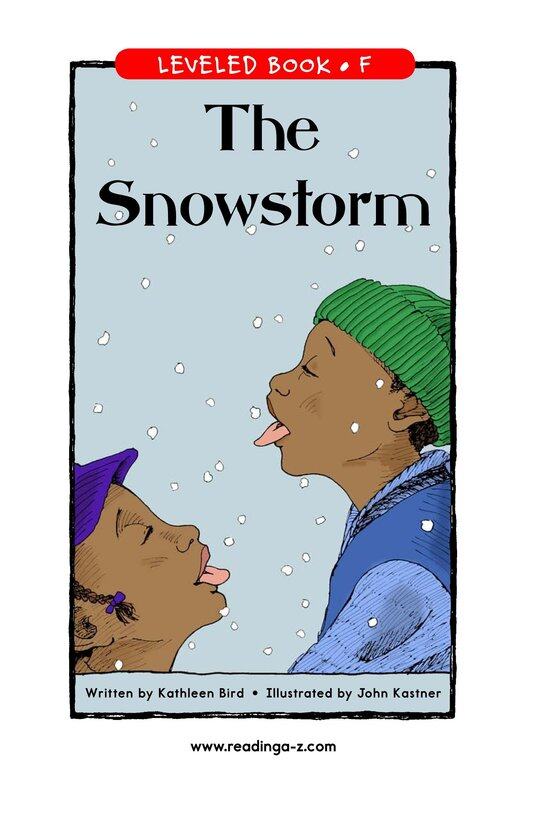 The Snowstorm绘本故事第2页
