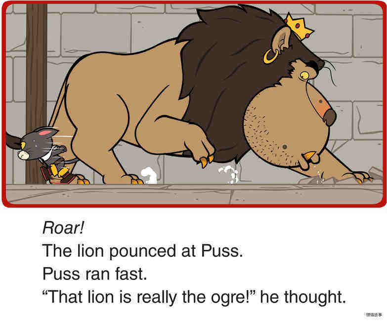 Chased by a Lion绘本故事第3页