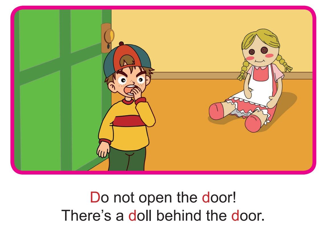'D' words -  Do Not Open the Door绘本故事第4页
