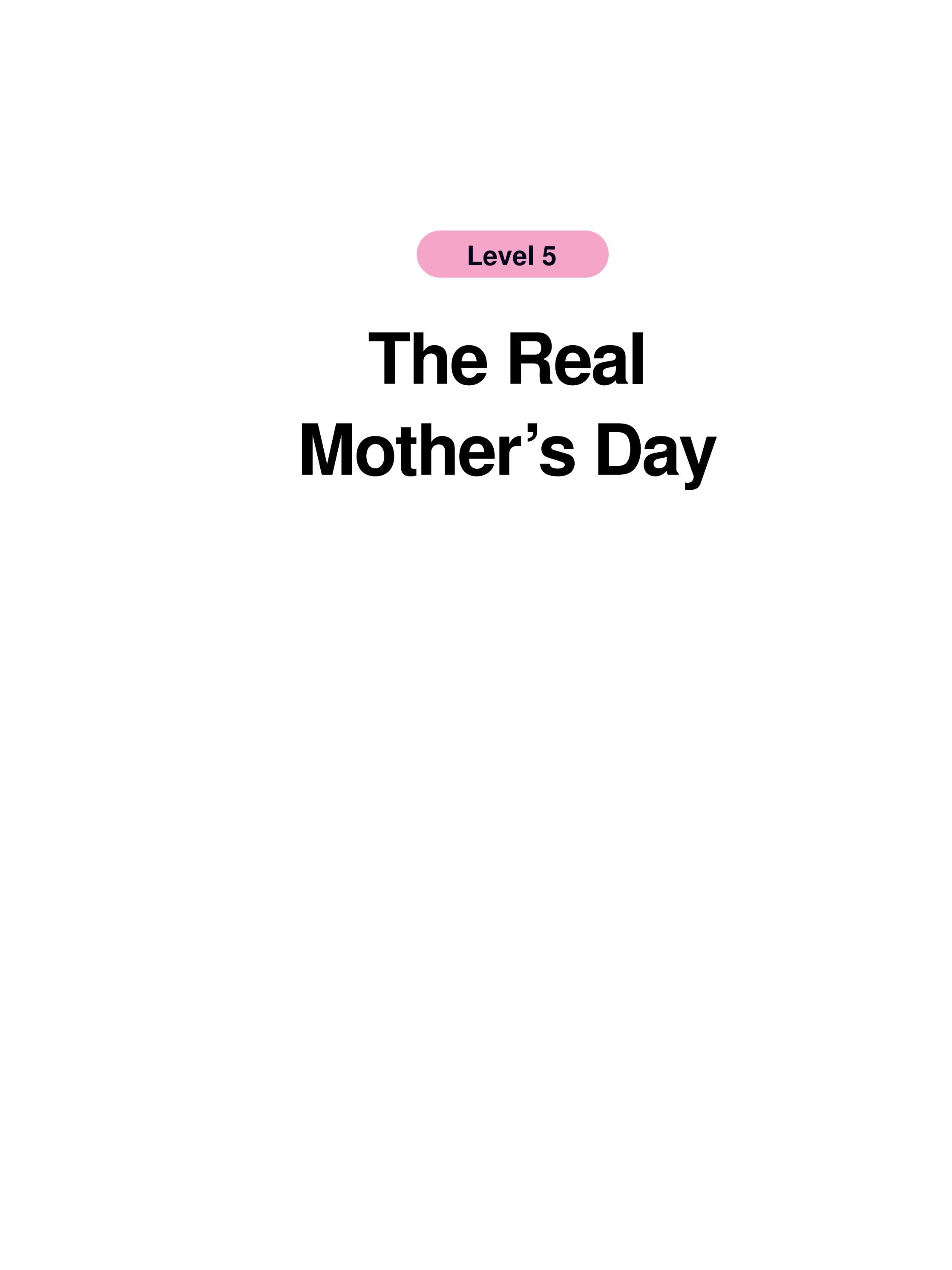The Real Mother’s Day绘本故事第2页