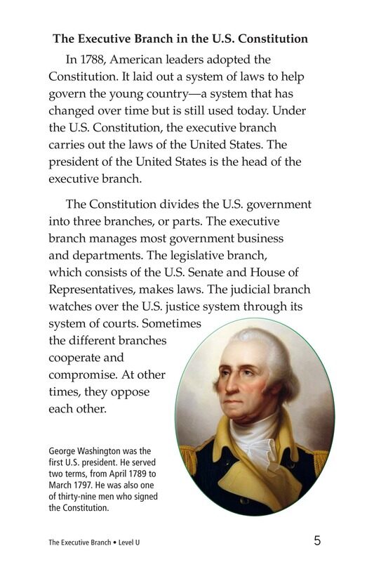 The Executive Branch绘本故事第4页