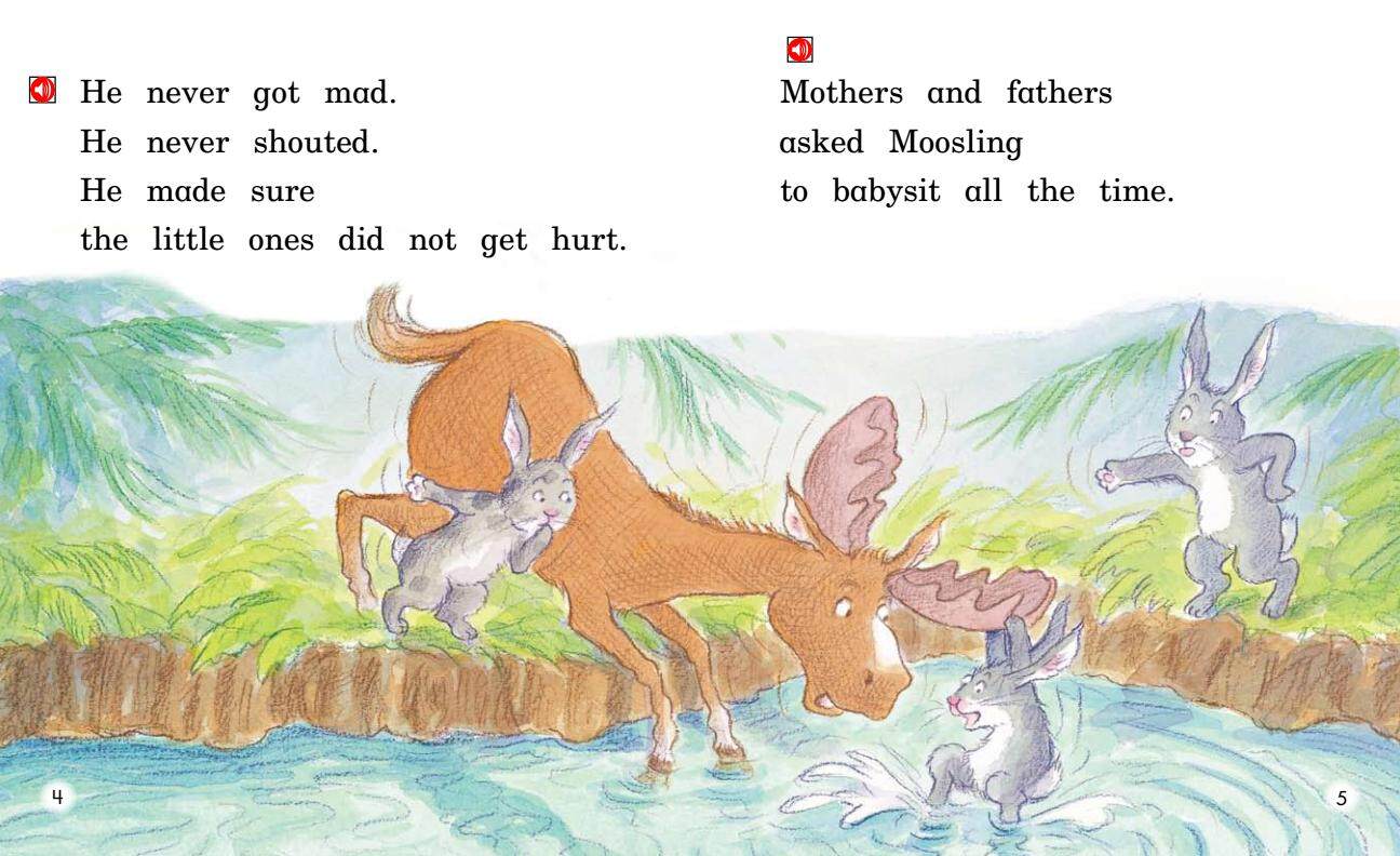 Moosling the Babysitter绘本故事第4页