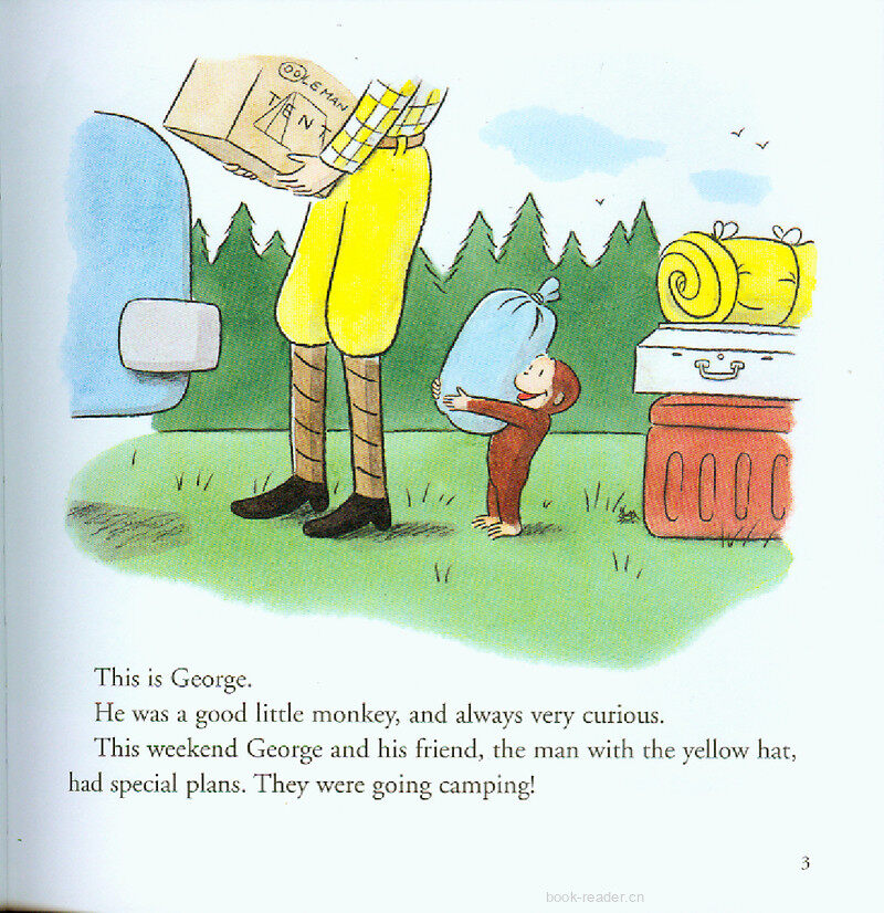 Curious George Goes Camping绘本故事第3页