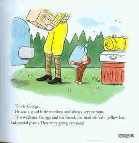 Curious George Goes Camping绘本故事第3页