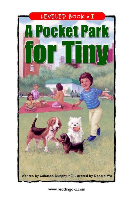 A Pocket Park for Tiny绘本故事第2页