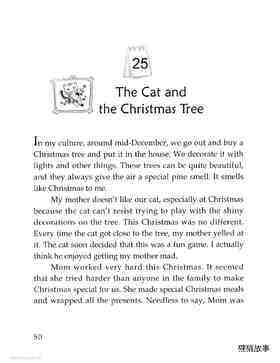 The Cat and the Christmas Tree绘本故事第2页