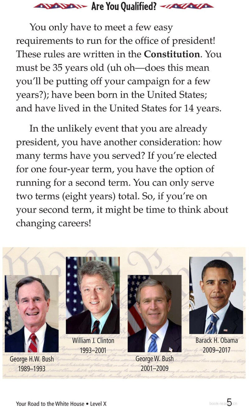 Your Road to the White House绘本故事第4页
