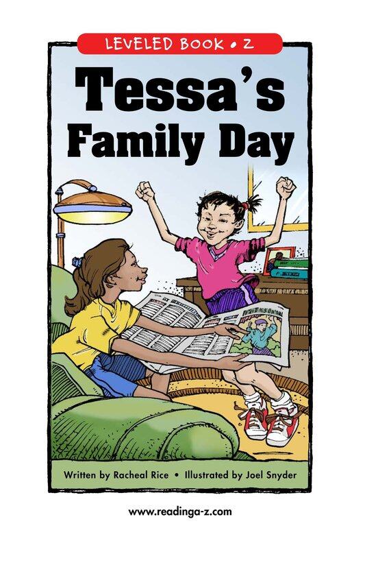 Tessa's Family Day绘本故事第2页