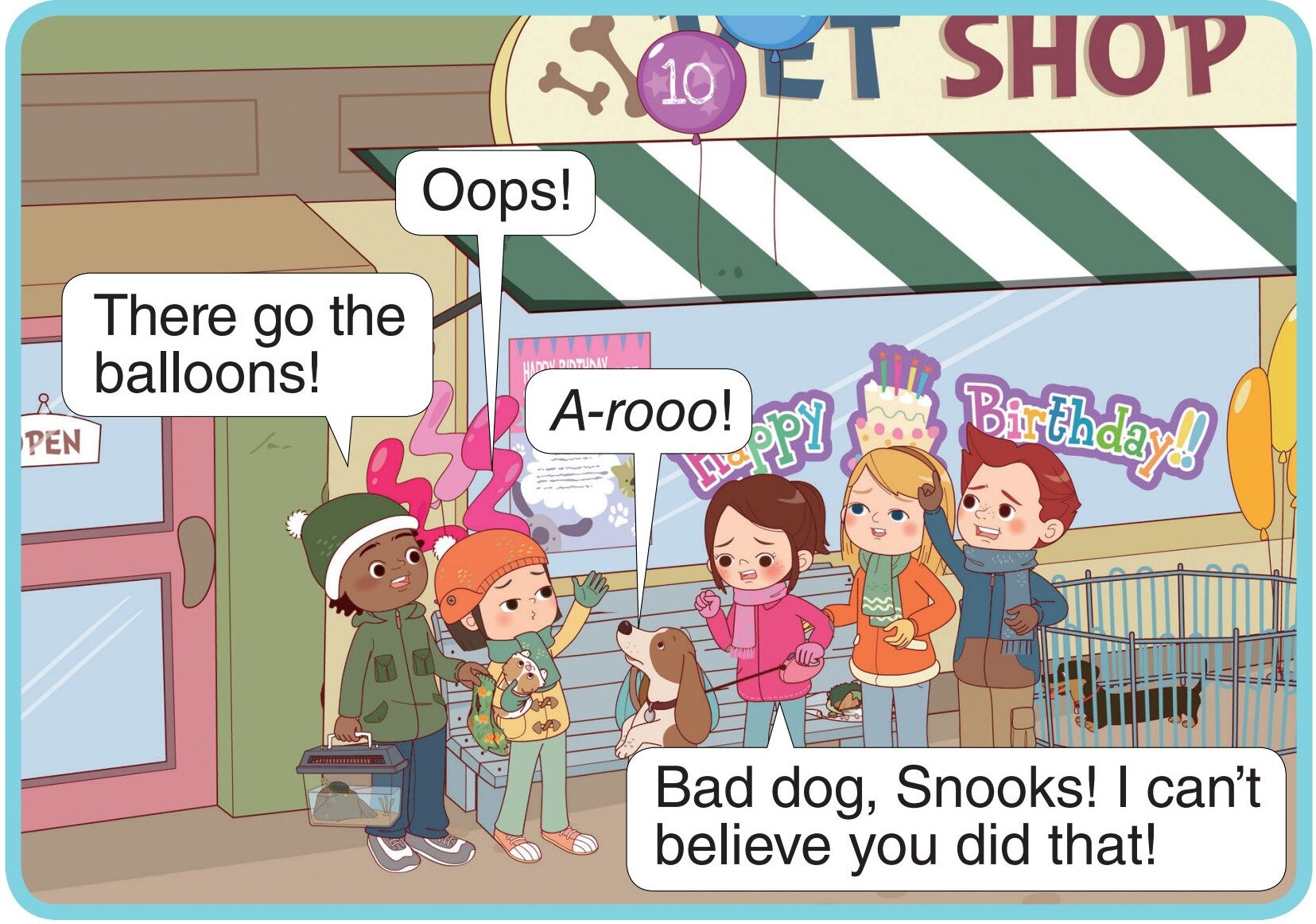 Bye, Bye, Balloons!绘本故事第4页