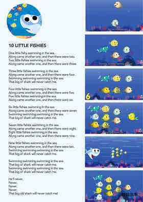 10 Little Fishies绘本故事第2页
