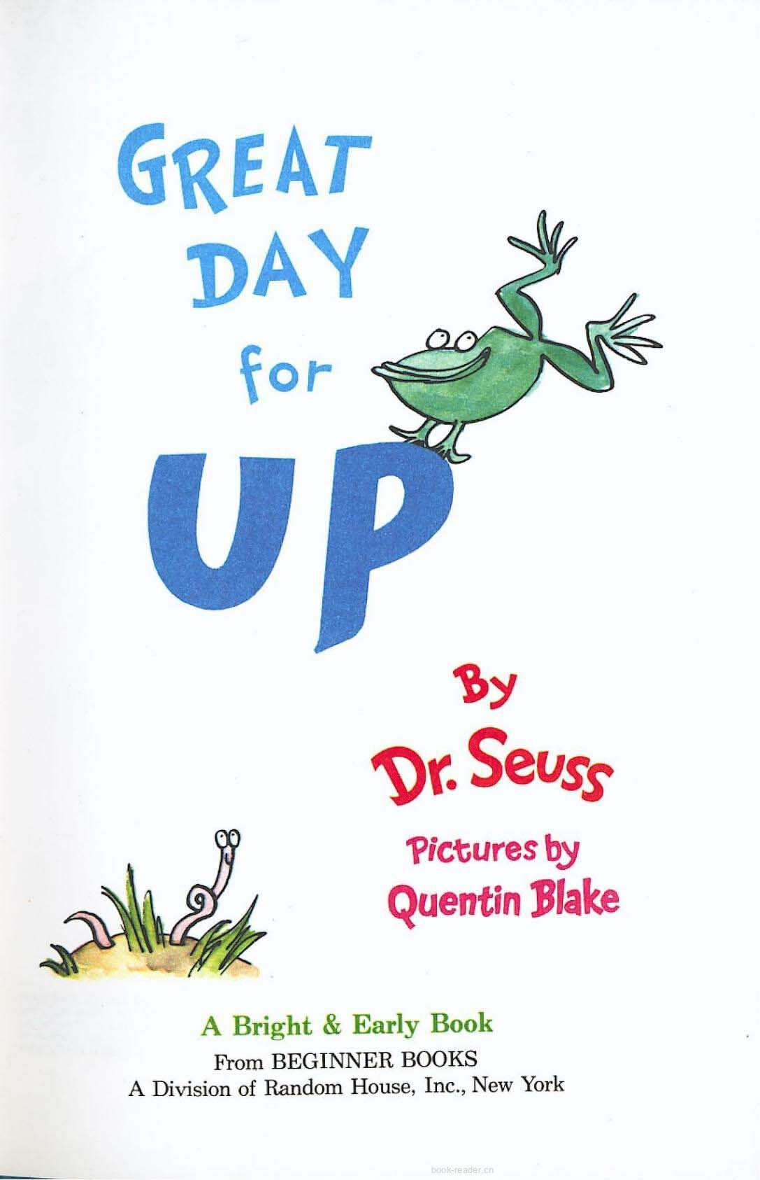 Great Day for Up绘本故事第2页