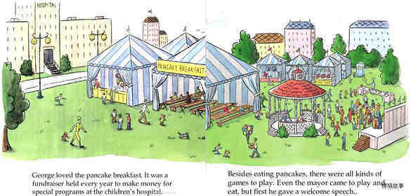 Curious George Makes Pancakes绘本故事第4页
