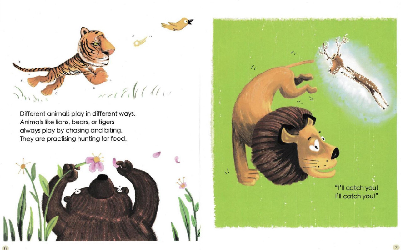 Animals Love to Play绘本故事第5页