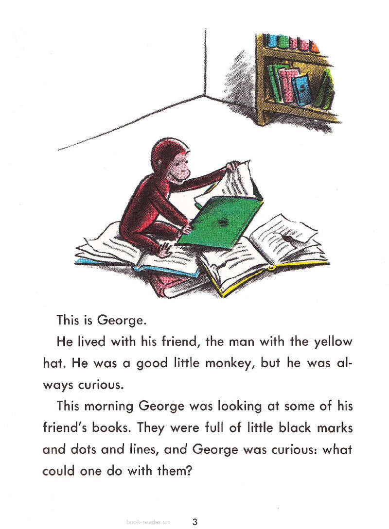 Curious George Learns the Alphabet绘本故事第3页