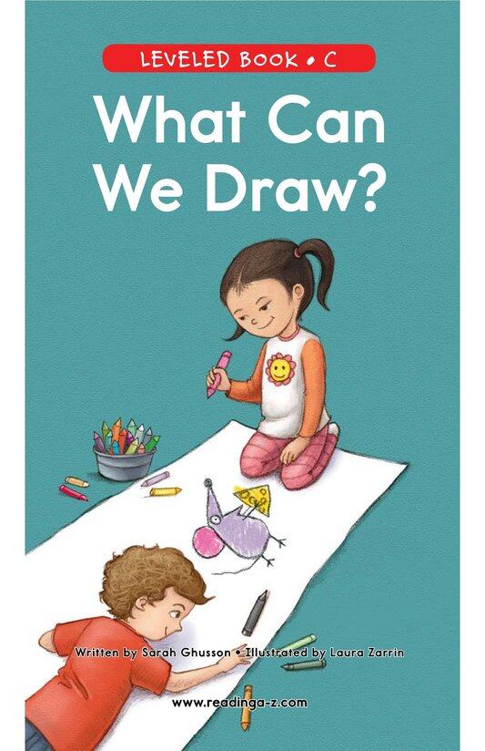 What Can We Draw绘本故事第2页