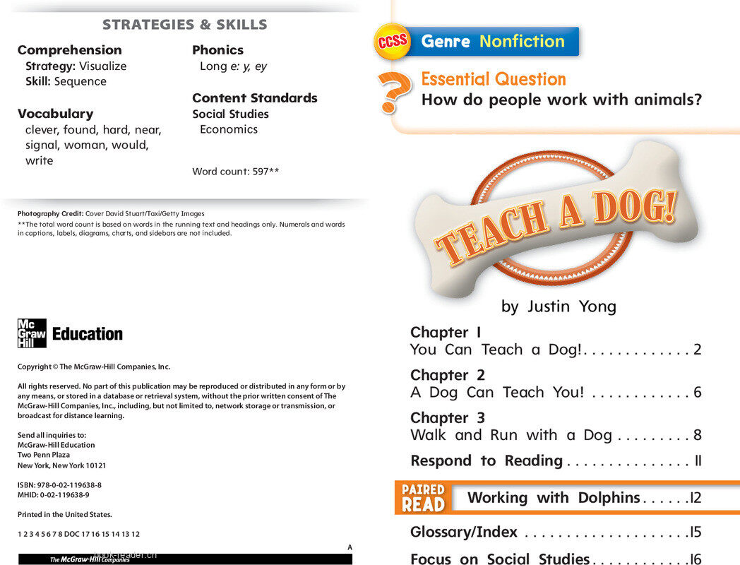 G1 Bey U4W5 Teach a Dog!绘本故事第3页