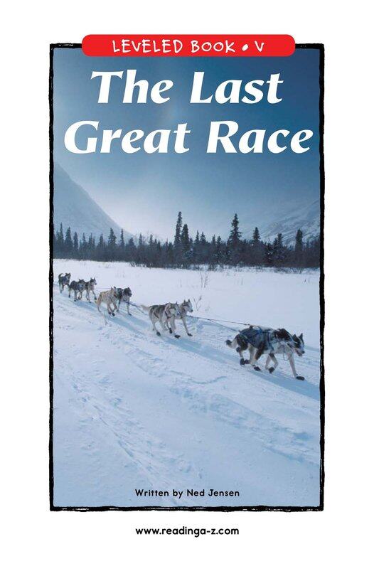 The Last Great Race绘本故事第2页