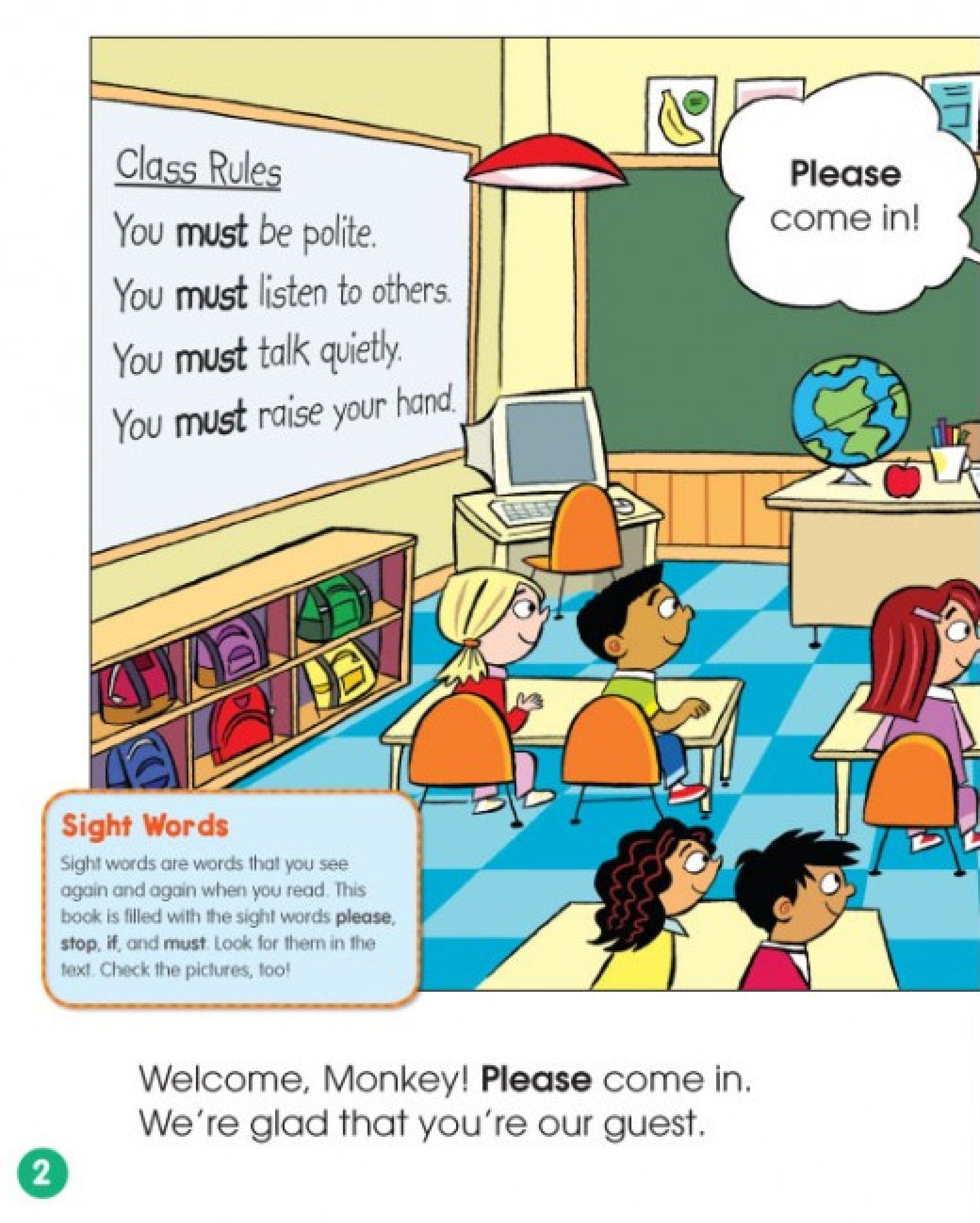 Please Stop Monkeying Around!绘本故事第2页