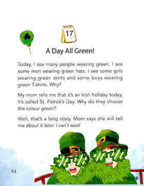 A Day All Green!绘本故事第2页