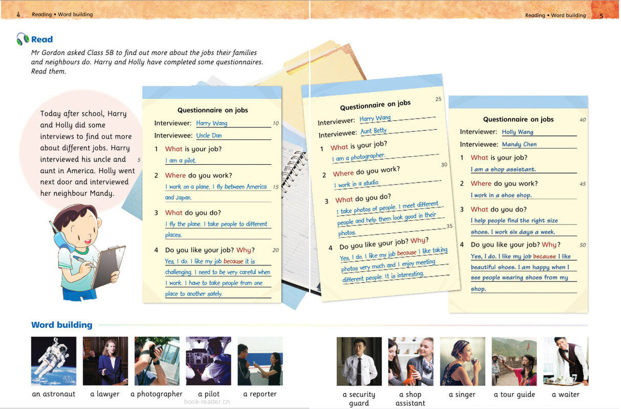5A Unit 1 What do you do?绘本故事第3页