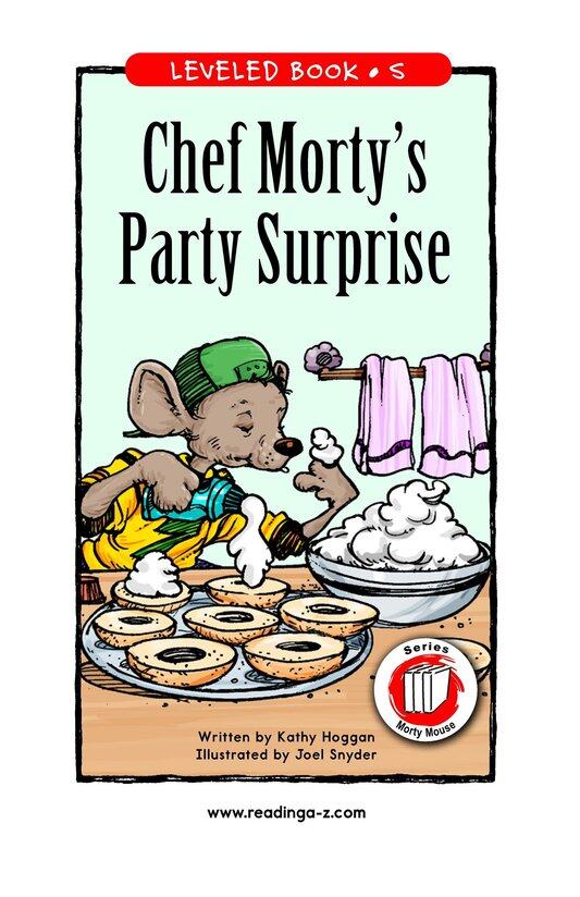 Chef Morty's Party Surprise绘本故事第2页