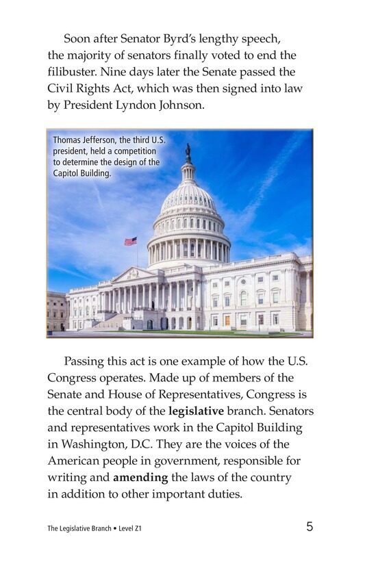 The Legislative Branch绘本故事第4页