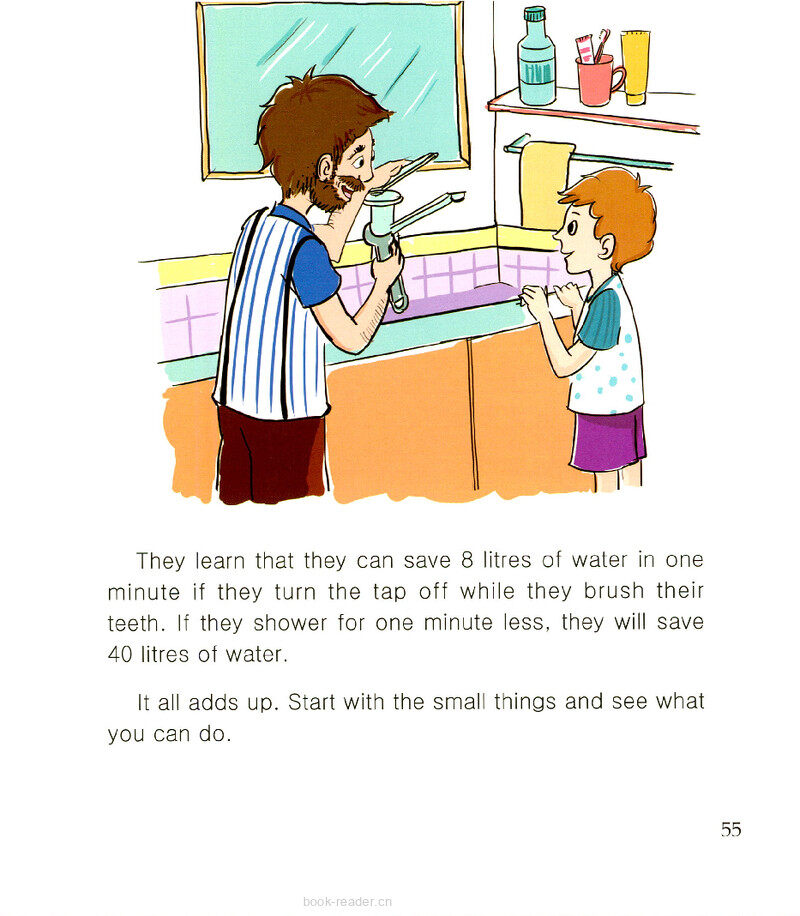 Save Water绘本故事第3页