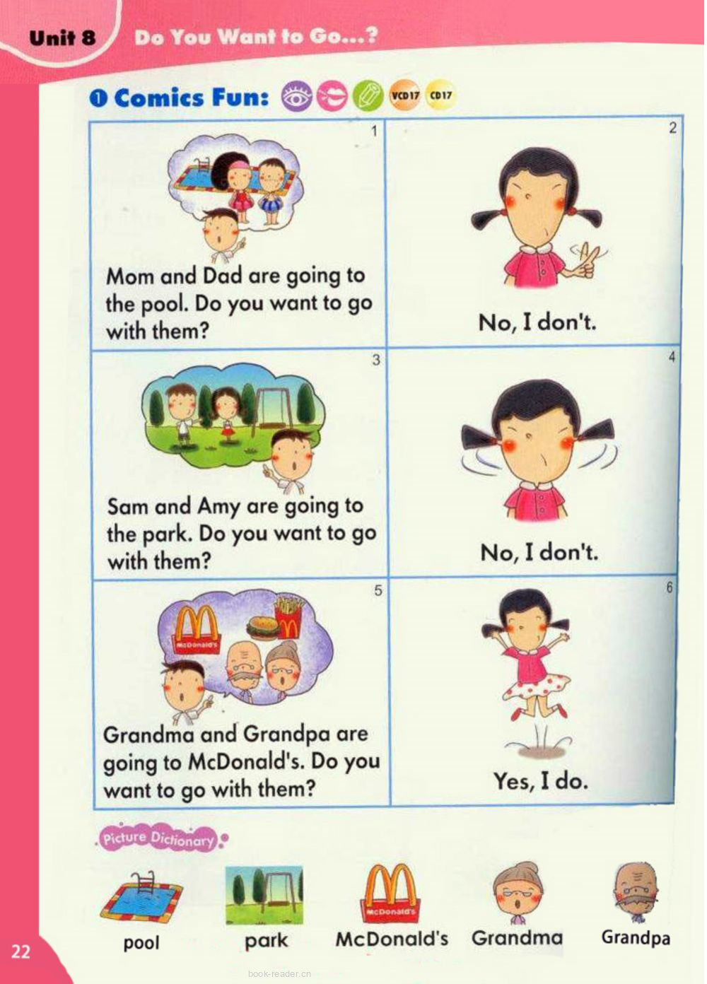 8 Do You Want to Go绘本故事第2页