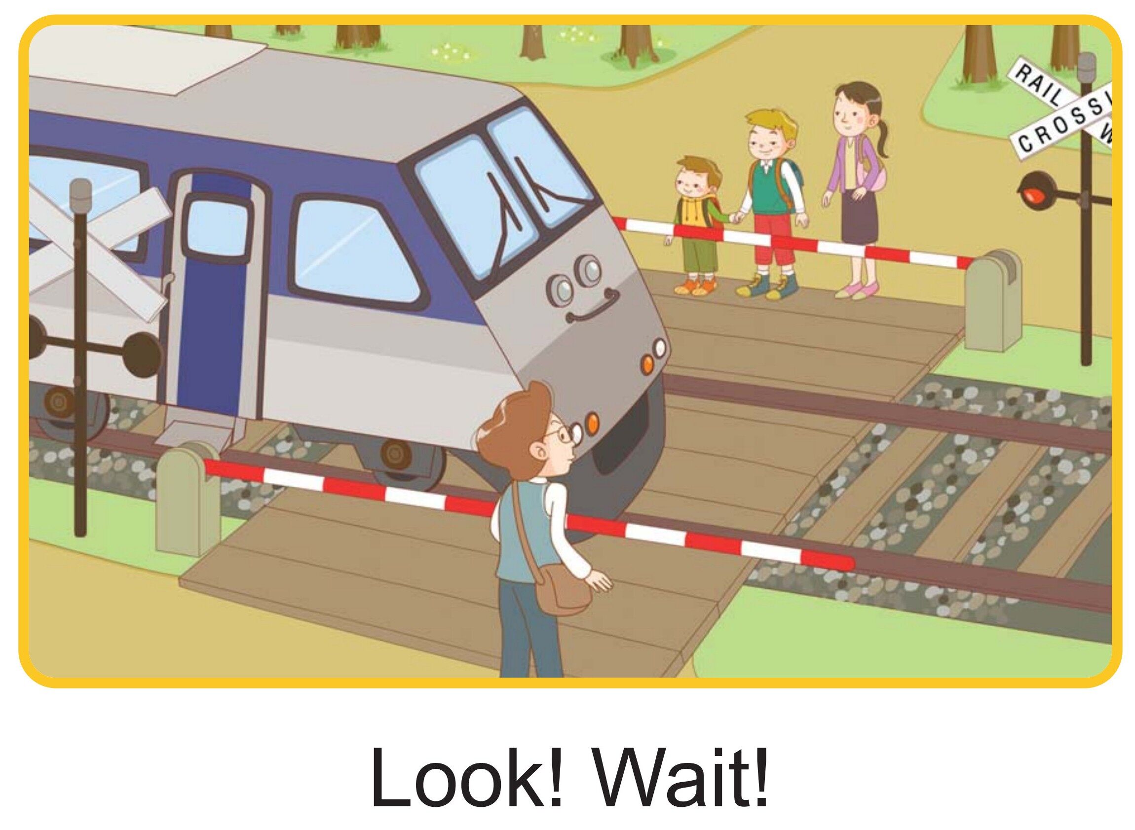 Look left. Look right绘本故事第3页