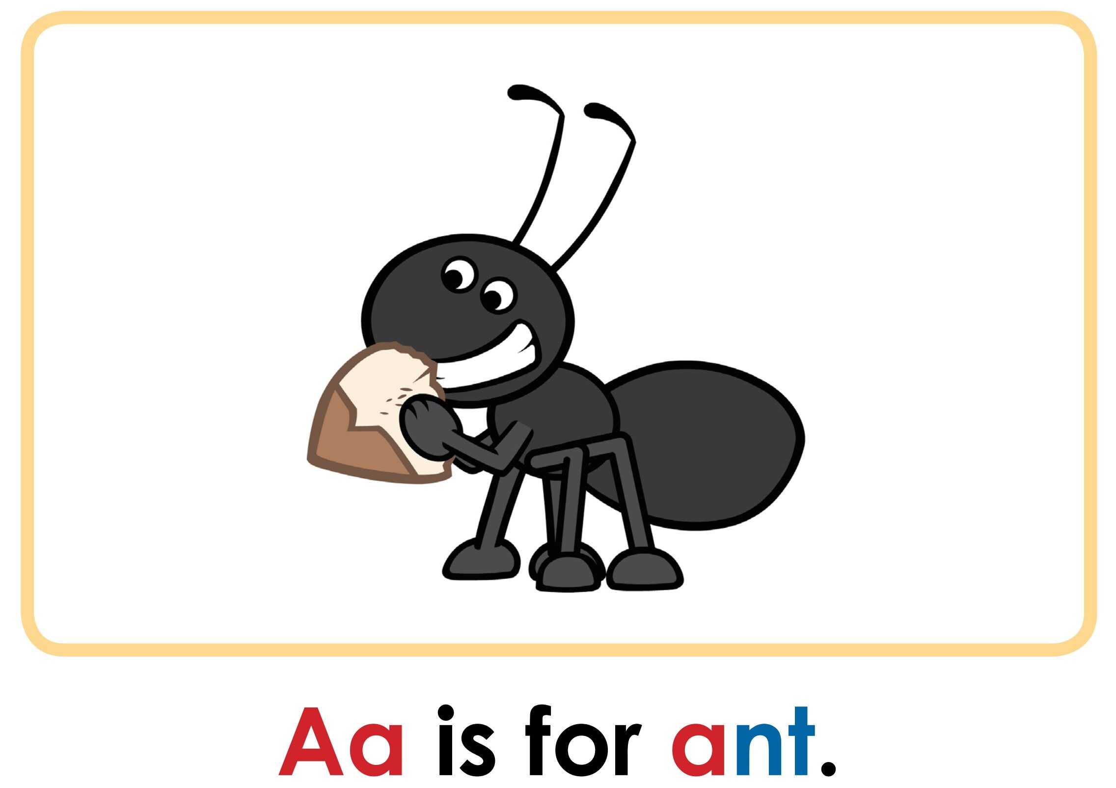 Letter Aa绘本故事第4页