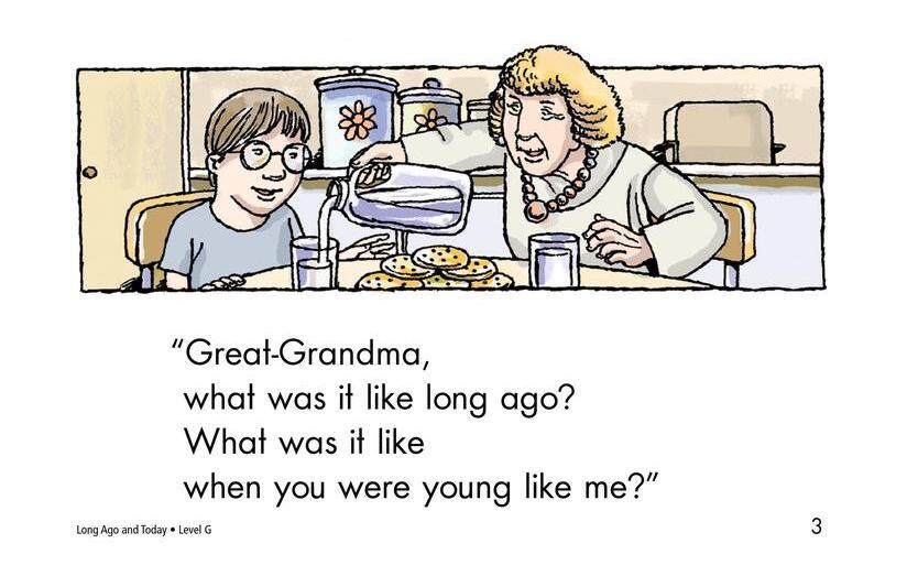 Long Ago and Today绘本故事第3页